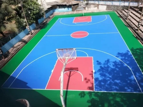 Sơn sân bóng rổ 7 lớpTOPSPORTS chống nứt nền nhựa