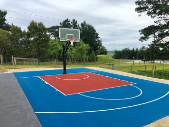 Thi công sân bóng rổ với 1 rổ chuẩn - DecoTurf USA