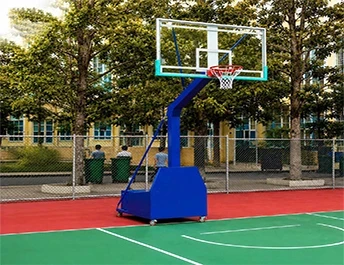 Trụ bóng rổ di động TopSports bảng rổ kính siêu bền 1525mm*914mm*10mm