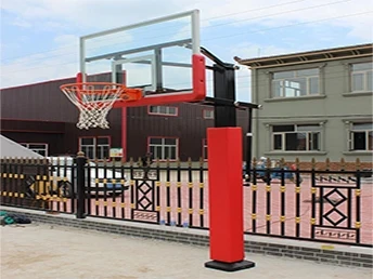 Trụ bóng rổ cố định kính cường lực dành cho trung tâm thể thao bảng rổ 1200