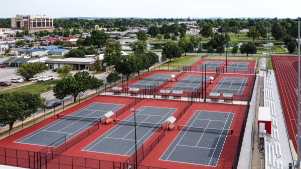 Sơn sân tennis 6 lớp sơn có hạt cao su Deco US OPEN 