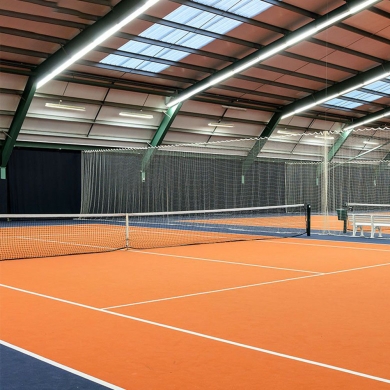 blue color pvc tennis floor