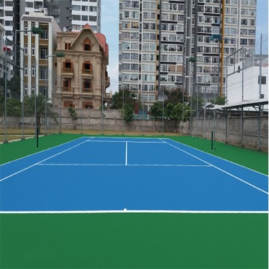 thi công sơn sân tennis 5