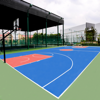 thi công sân bóng rổ giá tốt